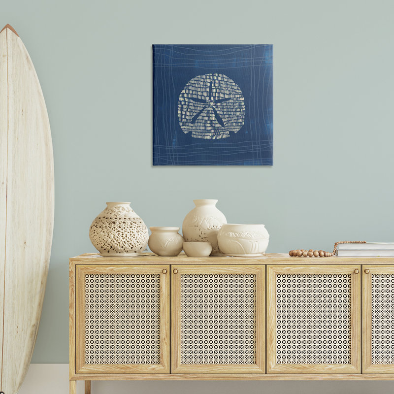 Sand Sand sur toile bleue par Jetty Home, LLC, H 30 po x l 30 po