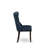 Denison Parson Dining Chairs - Button Tufted Nailhead Navy Blue Polyester Fabric Upholstered Chairs, Set of 2, Mahogany-210702672