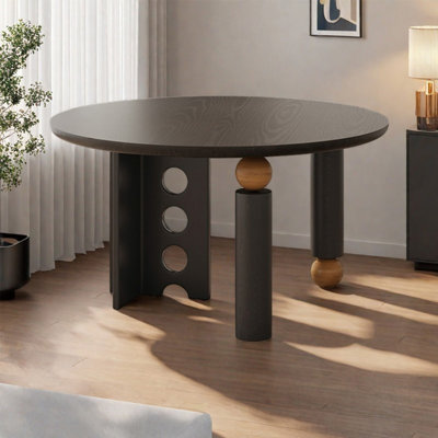 Table de salle à manger en bois massif sécuritaire et durable