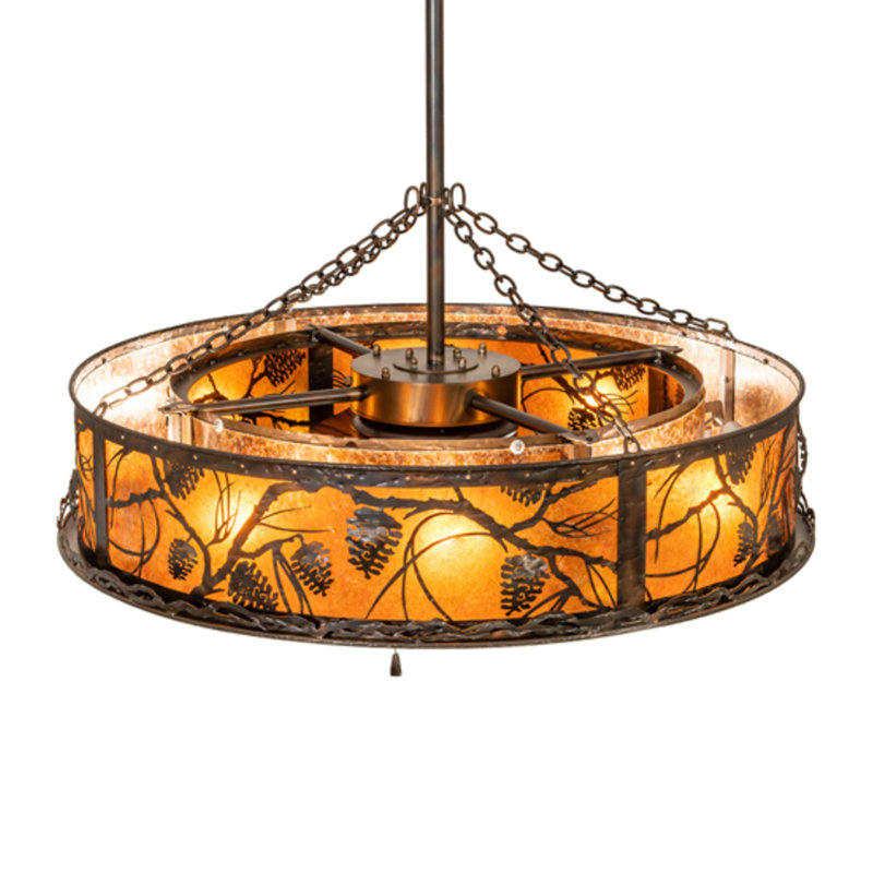 Whispering Pines Downrod Ceiling Fan