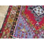 Tapis décoratif en laine noué à la main de conception unique noué à la main rouge 3 pi 1 po x 4 pi 2 po Corentin