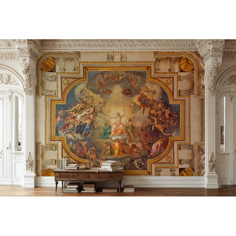 Papier peint mural mural Fresco, 100 po x 96 po, Texturé non collé