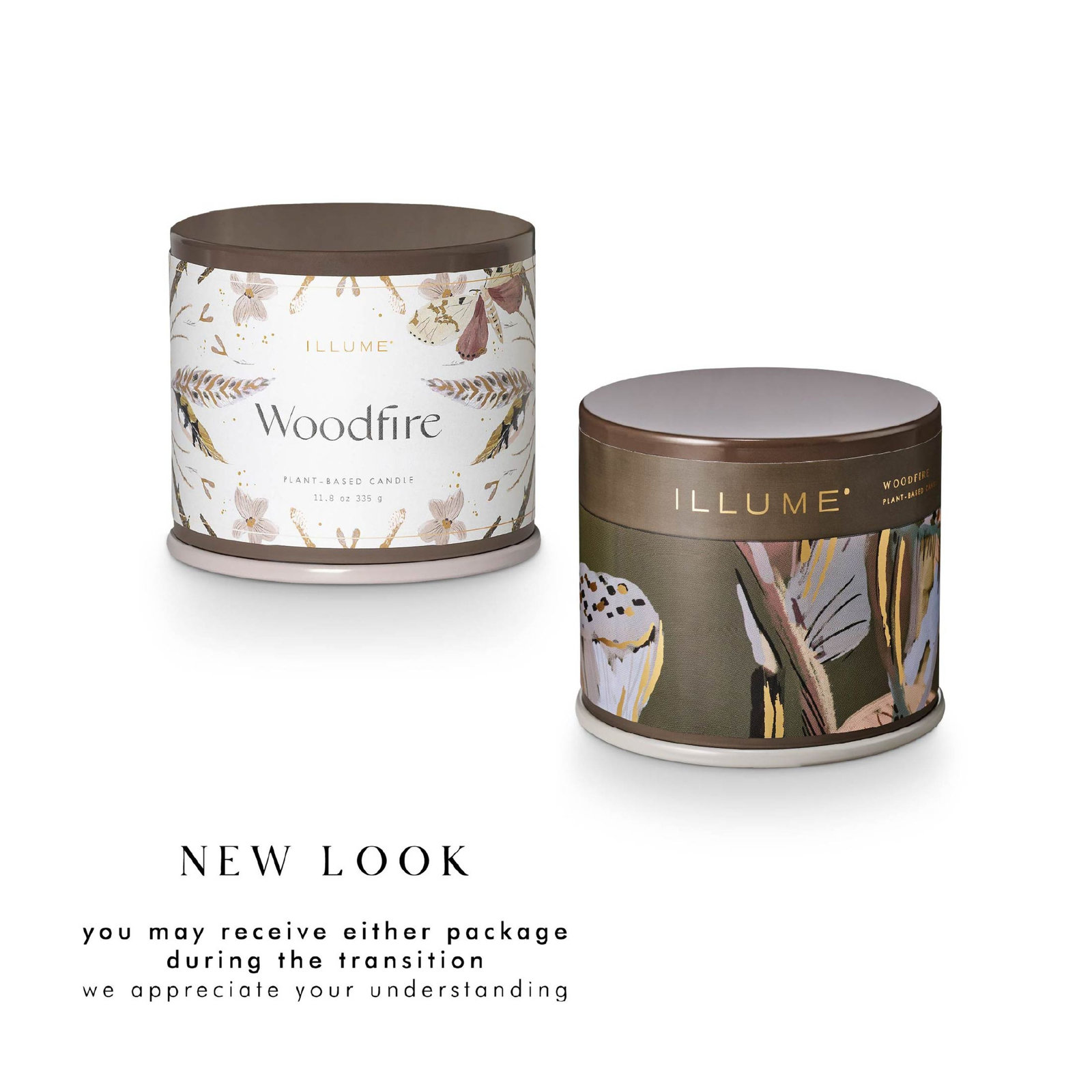 Woodfire Scented Jar Candle, Vanity Tin
