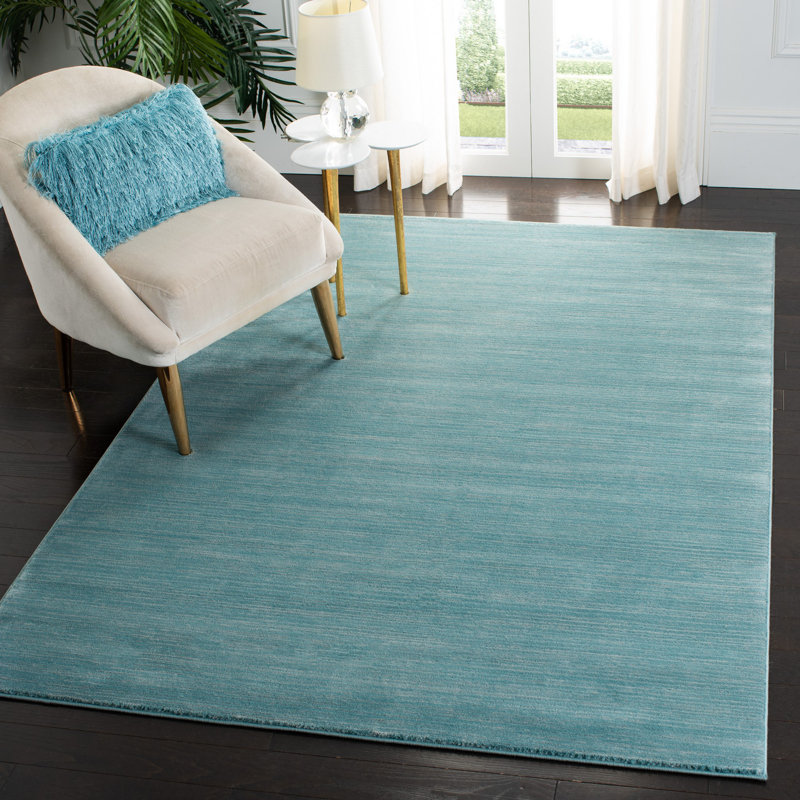 Mcevoy Aqua Area Rug, Rectangle 11' x 15'