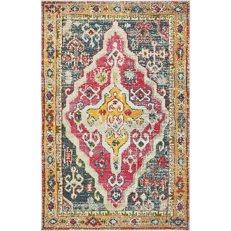Abstract Indoor Rug, Rectangle 2'2" x 3'