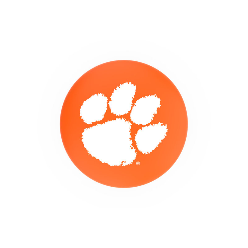Tabouret de bar pivotant de 30 po NCAA, Chrome, Clemson