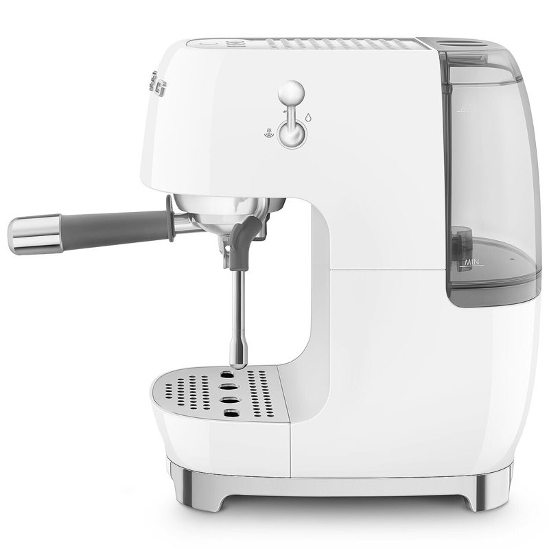 Smeg Manual Espresso Maker With Cold Brew, White