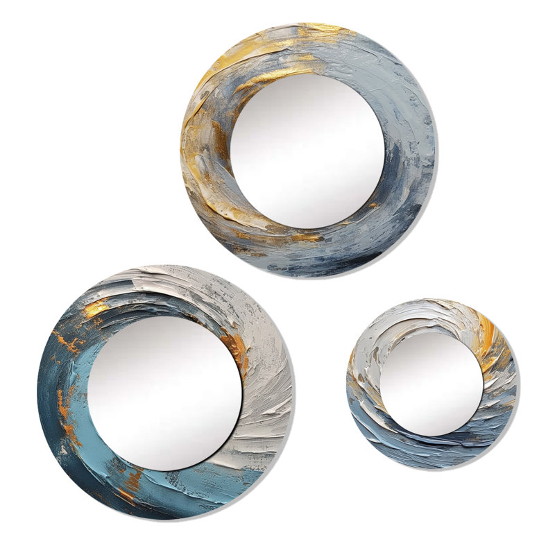 Devarion Metal Round Mirror