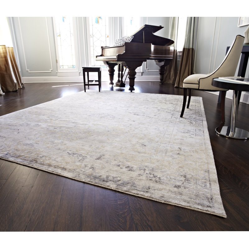 Viscose Floral Indoor Rug
