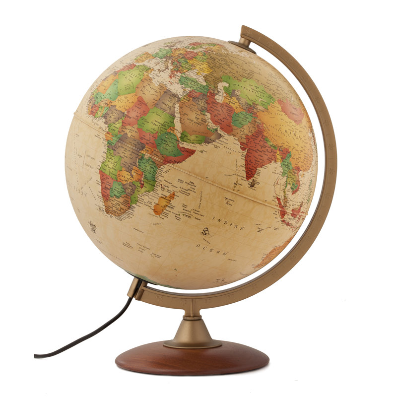 Nova Wood Tabletop Globe