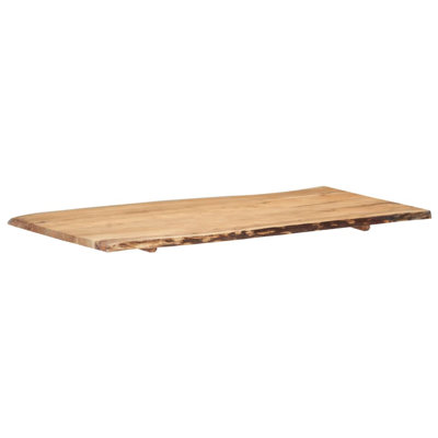 Gosdantin 23.6'' L Solid Wood Rectangular Wave Edge Table Top