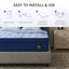 Housse pour matelas 12 po en moelleux hybride infusée de gel et en tissu Tencel-104423127-81454616
