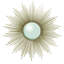 Sunburst Mirror-Nickel w/Security HDWE