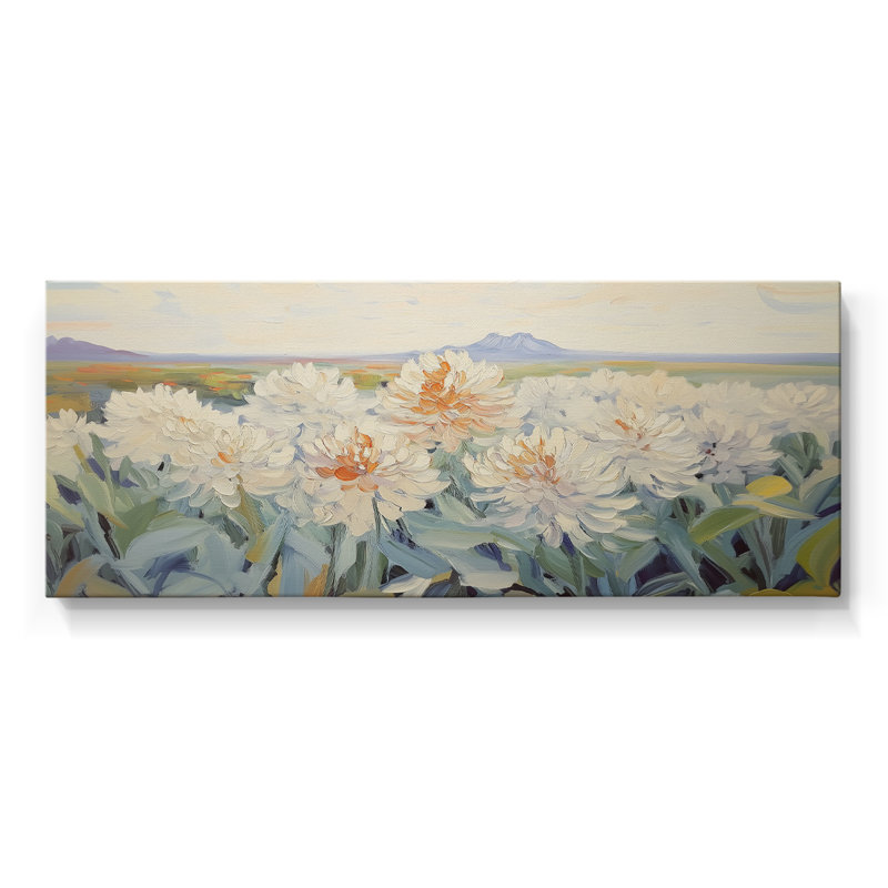 Botanical Series-CXCI- Toile tendue avec châssis - Prêt à accrocher, H 20 po x l 50 po
