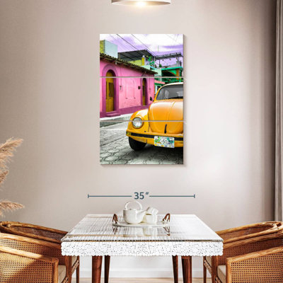 Voiture Meet jaune Beetle