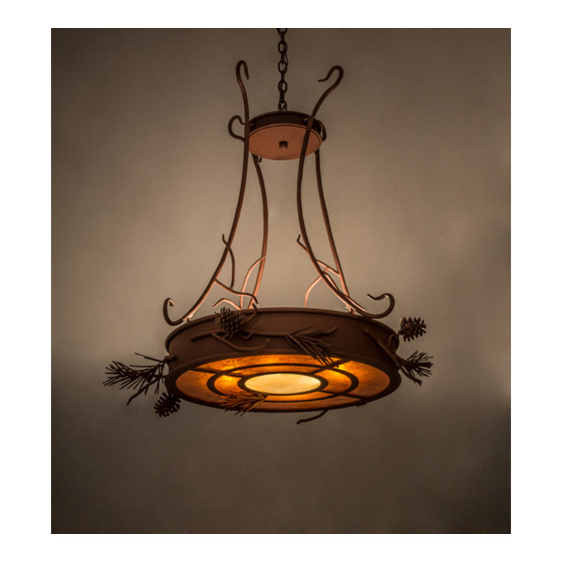 Woodland Pine 4 - Light Chandelier