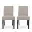 Ensemble de 2 chaises de salle à manger rembourrées modernes-858088789