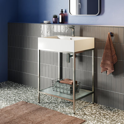 Ensemble de meuble-lavabo autoportant Pierre 24