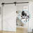 Bypass Double Door Sliding Barn Door Hardware Kit (Not Include Door)-59079386