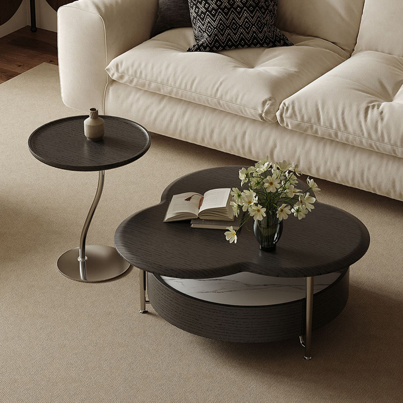 Table basse lumineuse et luxueuse