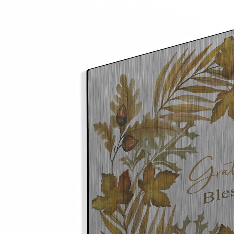 «Grateful Blessed Fall Wreath» par Cindy Jacobs, H 24 po x l 24 po