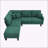 87" Sectional Sofa Couches Living Room Sets