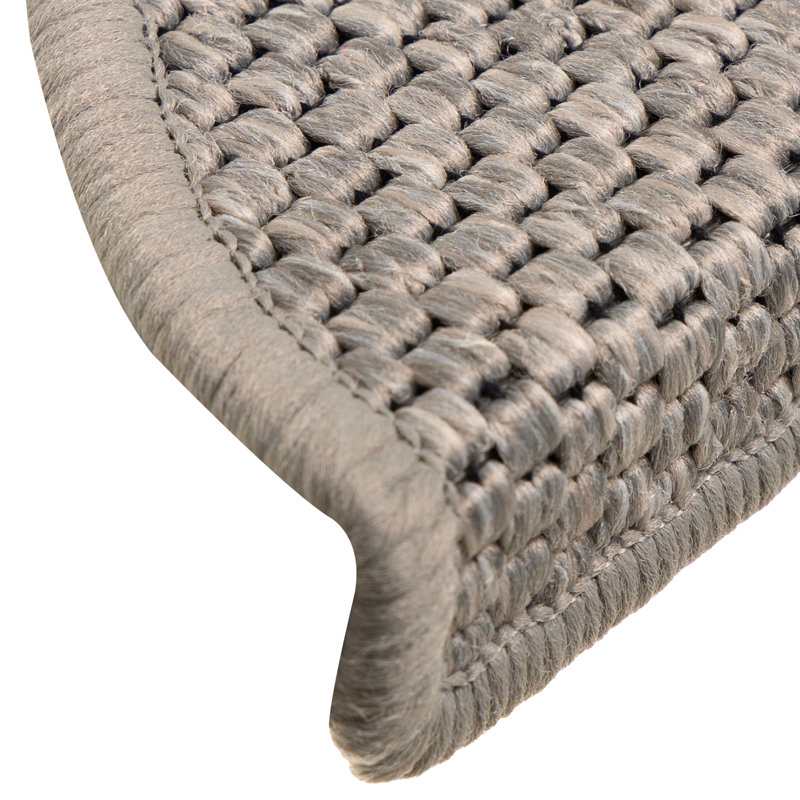 Shellson Non-Slip Stair Tread, Semi-Circle 17cm x 56cm, Silver