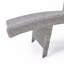 Chaise longue confortable en osier de polyéthylène gris, parfaite pour une détente et un style en plein air toute l'année.