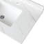 Comptoir de meuble-lavabo 37 po - Pierre frittée à motif blanc, dosseret de 4 po, lavabo rectangulaire, trou de robinet pré-percé, surface de surface en pierre de style intemporel avec mise à niveau élégante-1499943326