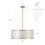 22" 5-Light Capiz Shell Drum Chandelier