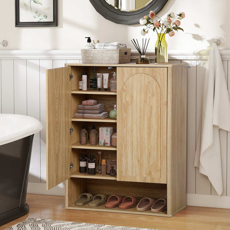 15 Pair Shoe Storage Cabinet, Natural