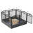 34.6'' H 8 Panel Metal Exercise Pen With Door