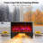 Riifi Electric Fireplace Heater for Indoor Use, with Independent Flame & Remote, Slim for TV Stands