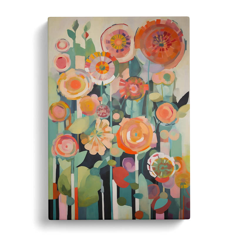 Clarris Flowers Orphism Design Vol.5 - Wrapped Canvas Print, 50cm H x 35cm W x 3cm D