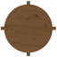 Wrigley Solid Wood Four Leg Coffee Table-882022903-882022896