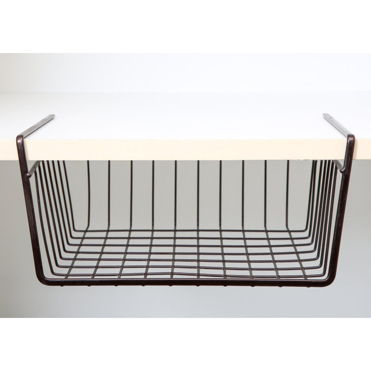 Under Shelf Metal Basket Prep & Savour Color: White