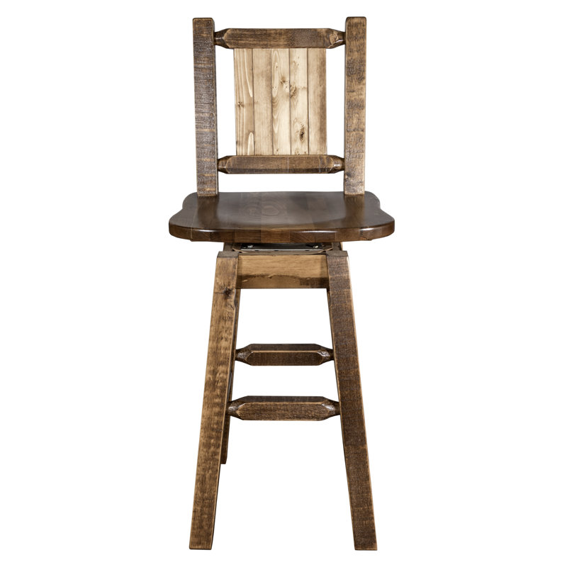 Homestead Collection 24" Bar Stool, Brown