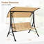 3 Person Porch Swing with Canopy