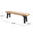 Weather- Wood Bench With Lovely Slat Panels And Durability Quality Weather Elegant