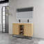 Meuble-lavabo autoportant avec lavabos doubles-160530312