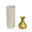 Ensemble de 3 vases décoratifs, vases de sol en métal à motif de feuilles, grands vases pour la décoration intérieure, salon