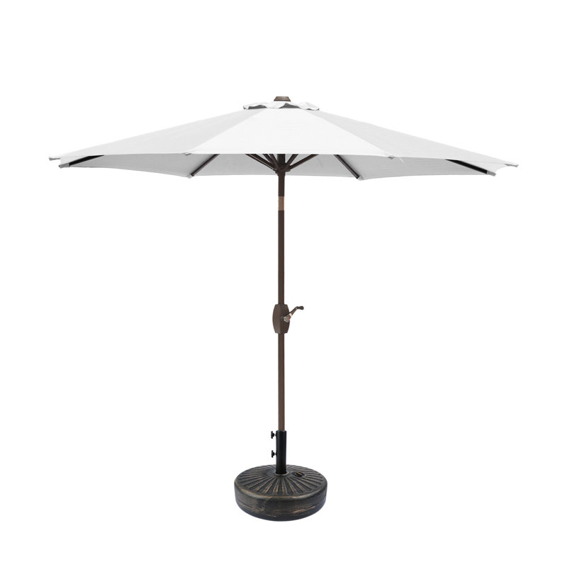 Parasol de marché 108 "Pierpoint, Bronze, Blanc