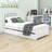 Twin Size Platform Bed with Trundle-541587307