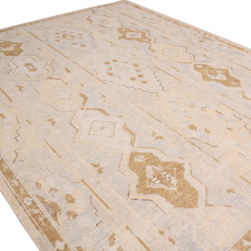 Distressed Homage Hand Knotted Wool Area Rug, Rectangle 15' x 24'