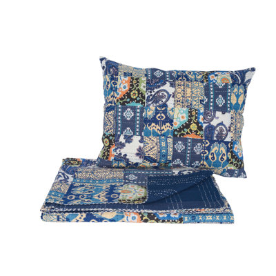 Loki Cotton Patchwork Quilt Set