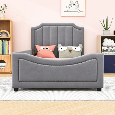 Lit plateforme tapissier Modern