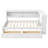 Full Size Wood Daybed With Storage Shelves, USB, LED, And 2 Drawers-558071798