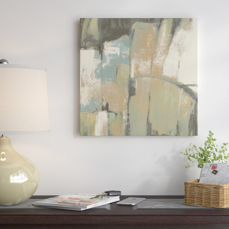 " Structural Abstract II " by Timothy O' Toole, 18" H x 18" W x 1.5" D, Black Framed Canvas, No Mat