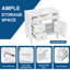 Meuble-lavabo simple sur pied 36 po avec comptoir en céramique, tablette réglable et tiroirs-1732998559