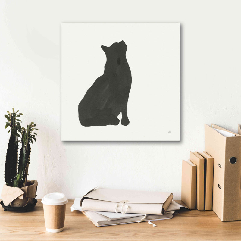 «Black Cat III» par Chris Paschke, H 18 po x l 18 po x P 0,75 po